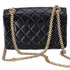 CHANEL 2.55 Classic Mini Reissue Flap Bag Black Aged Calfskin Leather